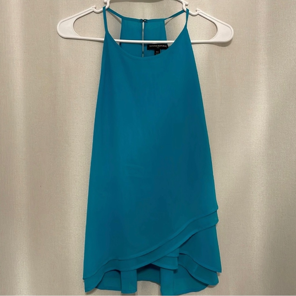 🌸Banana Republic Lake Blue Tank Top Women’s XS